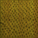 Square Machine Washable Abstract Yellow Modern Rug, wshabs5083yw