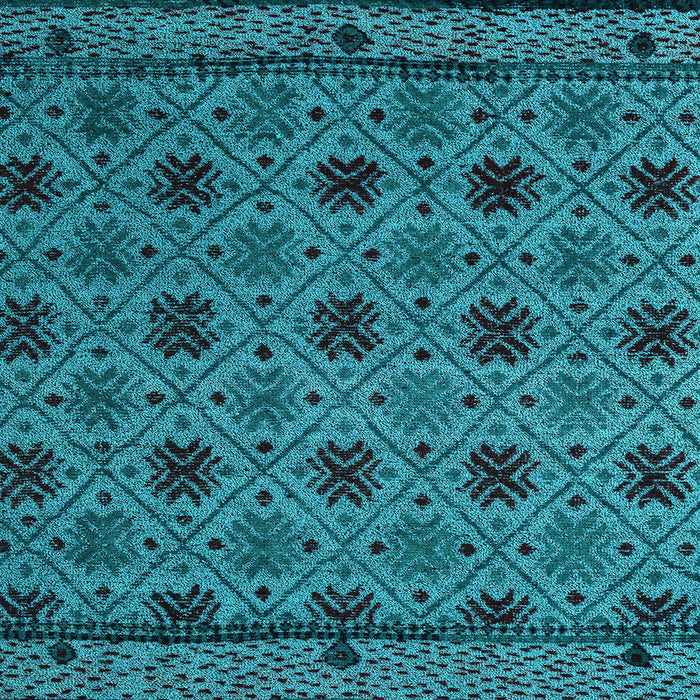 Square Abstract Light Blue Modern Rug, abs5084lblu