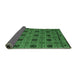 Sideview of Abstract Emerald Green Modern Rug, abs5084emgrn