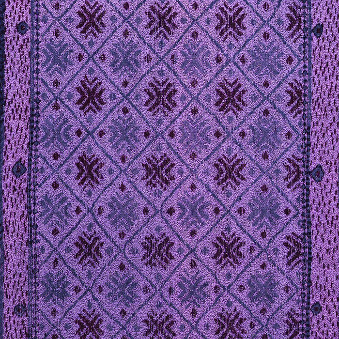 Square Machine Washable Abstract Purple Modern Area Rugs, wshabs5084pur