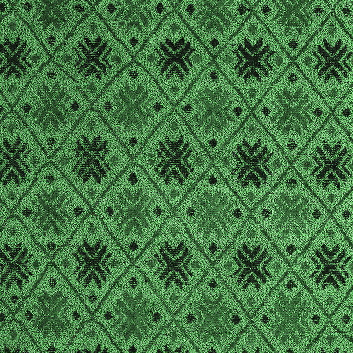 Abstract Emerald Green Modern Rug, abs5084emgrn