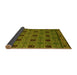 Sideview of Abstract Yellow Modern Rug, abs5084yw