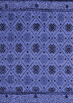 Abstract Blue Modern Rug, abs5084blu