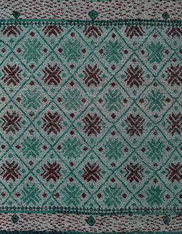Abstract Gunmetal Green Modern Rug, abs5084