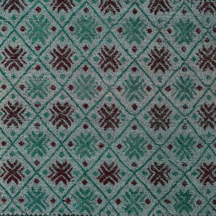 Abstract Gunmetal Green Modern Rug, abs5084
