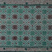 Square Abstract Gunmetal Green Modern Rug, abs5084