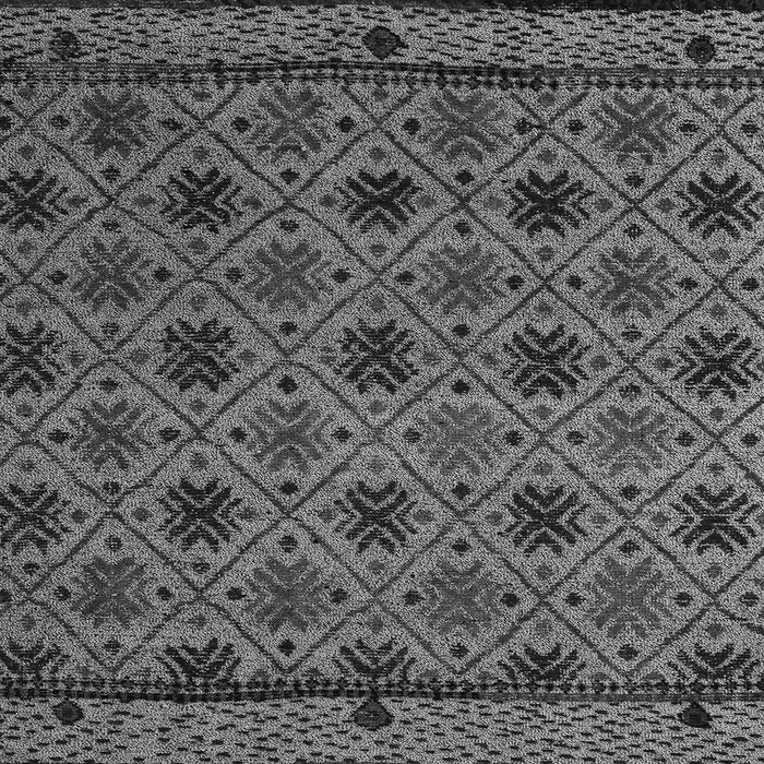 Square Abstract Gray Modern Rug, abs5084gry