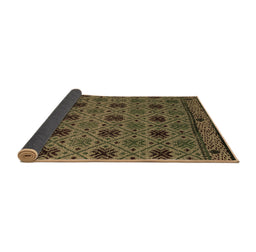 Sideview of Abstract Brown Modern Rug, abs5084brn