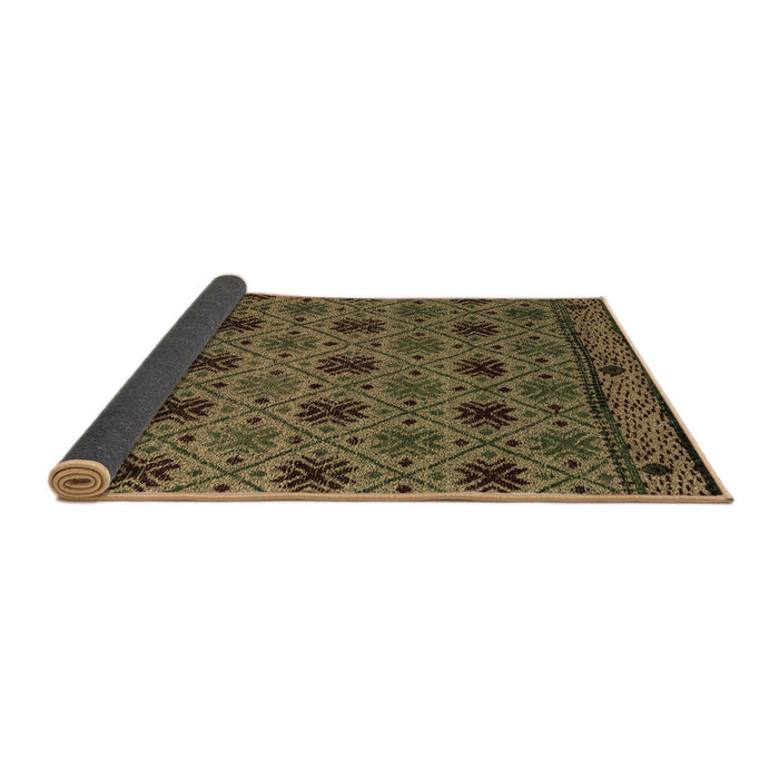 Sideview of Abstract Brown Modern Rug, abs5084brn