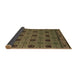 Sideview of Abstract Brown Modern Rug, abs5084brn