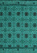 Abstract Turquoise Modern Rug, abs5084turq