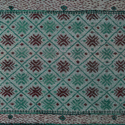 Square Machine Washable Abstract Gunmetal Green Rug, wshabs5084