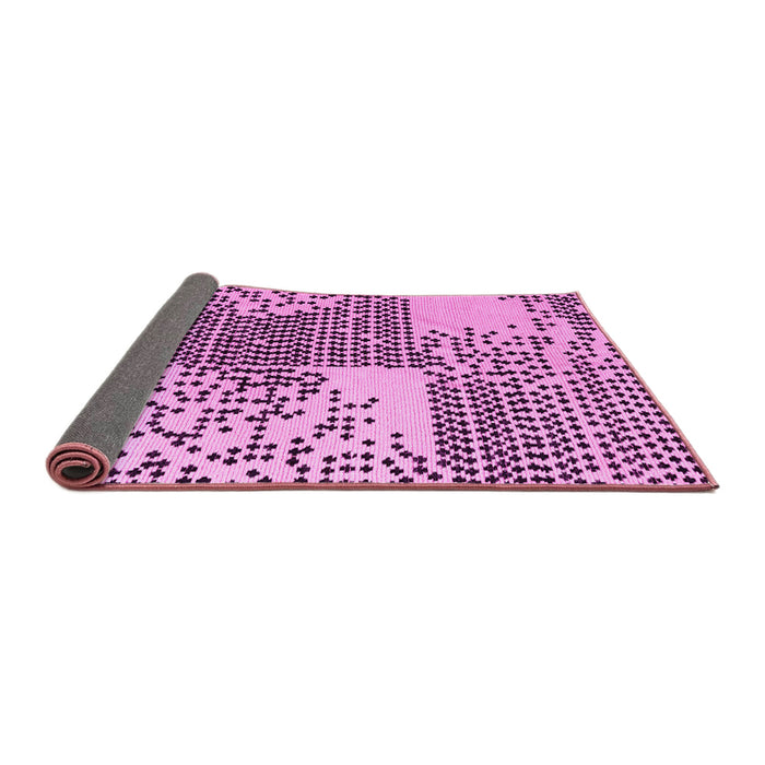 Sideview of Abstract Pink Modern Rug, abs5085pnk