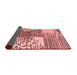 Abstract Red Modern Area Rugs