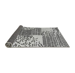 Sideview of Abstract Gray Modern Rug, abs5085gry
