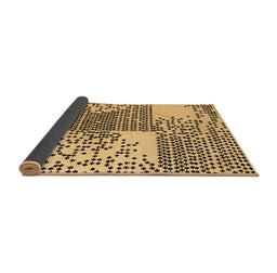 Sideview of Abstract Brown Modern Rug, abs5085brn