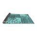 Sideview of Abstract Light Blue Modern Rug, abs5085lblu