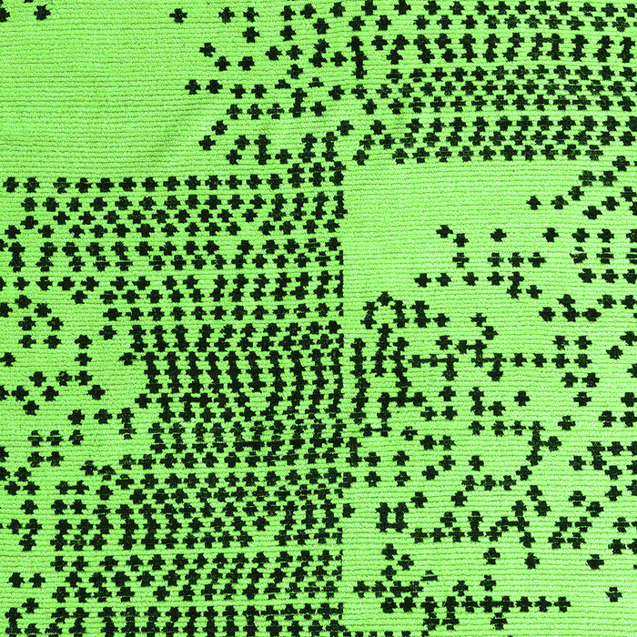 Machine Washable Abstract Green Modern Area Rugs, wshabs5085grn