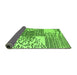 Sideview of Abstract Green Modern Rug, abs5085grn