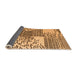 Sideview of Abstract Orange Modern Rug, abs5085org