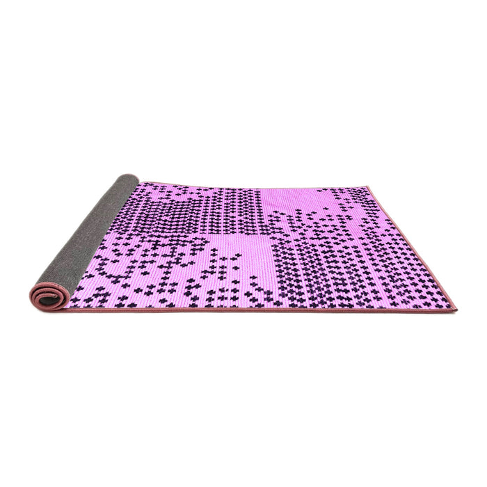Sideview of Abstract Purple Modern Rug, abs5085pur