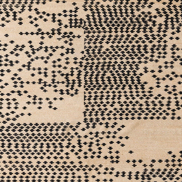 Square Abstract Pastel Orange Modern Rug, abs5085