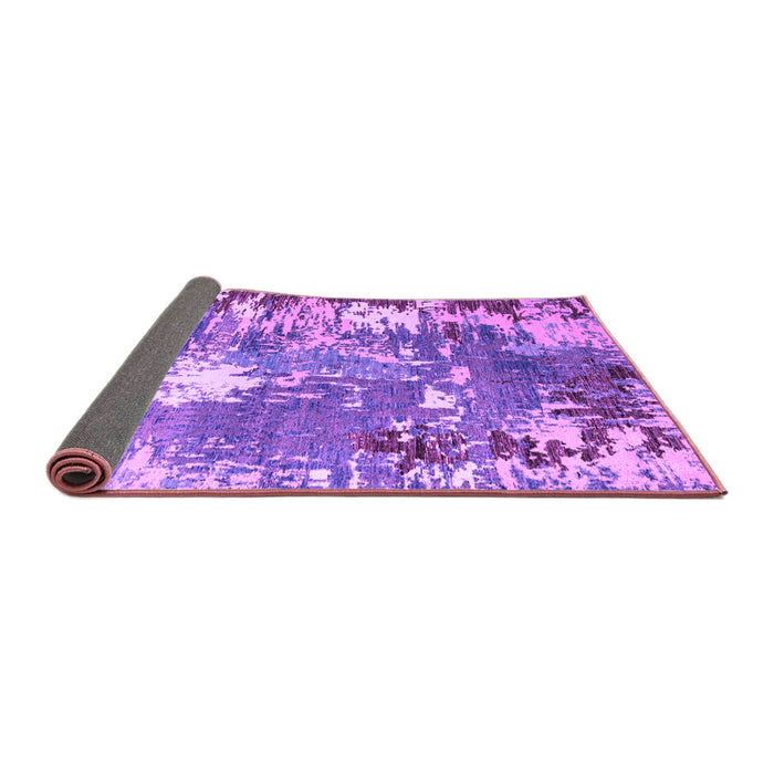 Sideview of Abstract Purple Modern Rug, abs5086pur