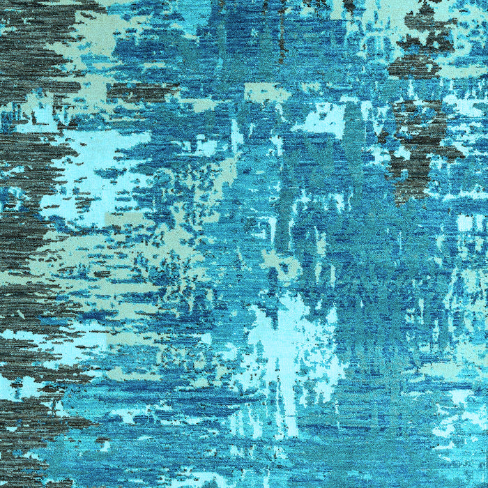 Abstract Light Blue Modern Rug, abs5086lblu