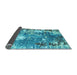 Sideview of Abstract Light Blue Modern Rug, abs5086lblu