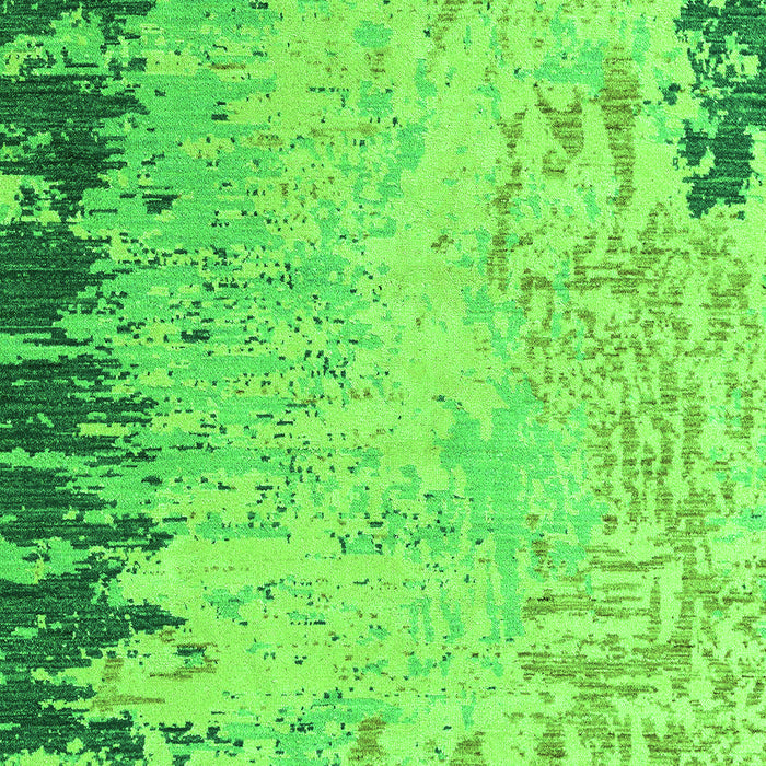Abstract Green Modern Rug, abs5087grn