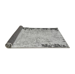 Sideview of Abstract Gray Modern Rug, abs5087gry
