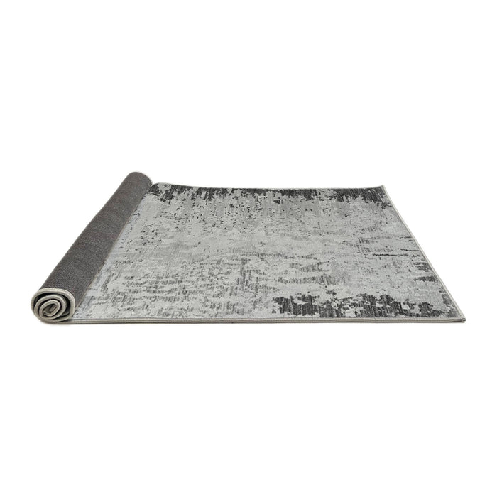 Sideview of Abstract Gray Modern Rug, abs5087gry