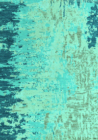 Abstract Turquoise Modern Rug, abs5087turq