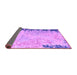 Sideview of Abstract Purple Modern Rug, abs5087pur