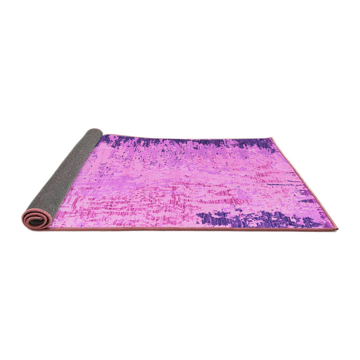 Sideview of Abstract Pink Modern Rug, abs5087pnk
