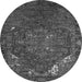 Round Persian Gray Traditional Rug, abs5088gry