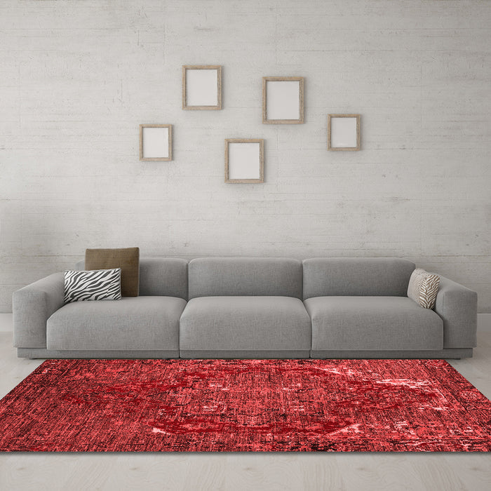 Traditional Red Washable Rugs