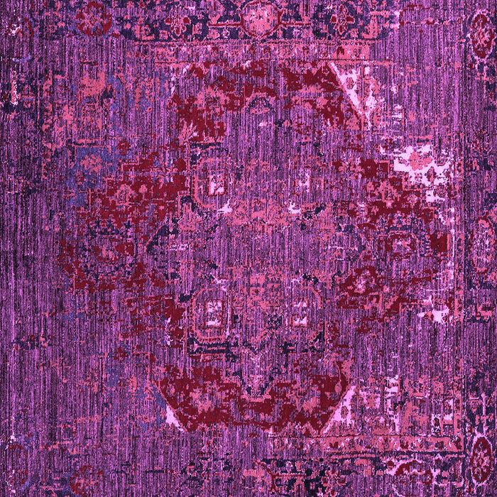 Square Machine Washable Persian Purple Traditional Area Rugs, wshabs5088pur