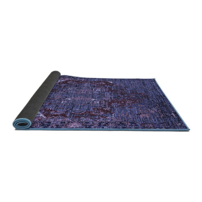 Sideview of Persian Blue Traditional Rug, abs5088blu