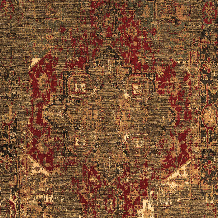 Machine Washable Persian Brown Traditional Rug, wshabs5088brn