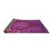 Sideview of Persian Purple Traditional Rug, abs5088pur