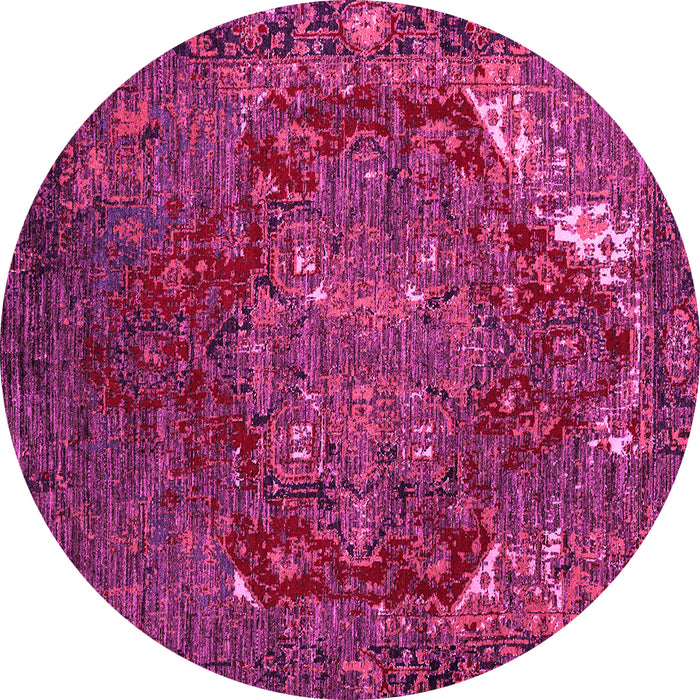Round Persian Pink Traditional Rug, abs5088pnk