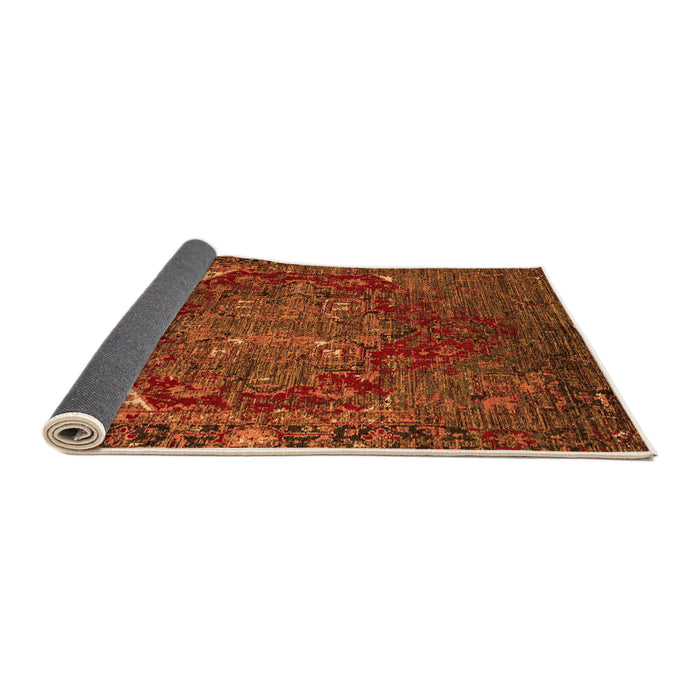 Sideview of Persian Orange Traditional Rug, abs5088org