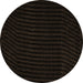 Round Machine Washable Abstract Brown Modern Rug, wshabs5089brn