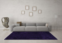 Machine Washable Abstract Purple Modern Rug, wshabs5089pur