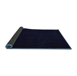 Sideview of Abstract Blue Modern Rug, abs5089blu