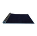 Sideview of Abstract Blue Modern Rug, abs5089blu