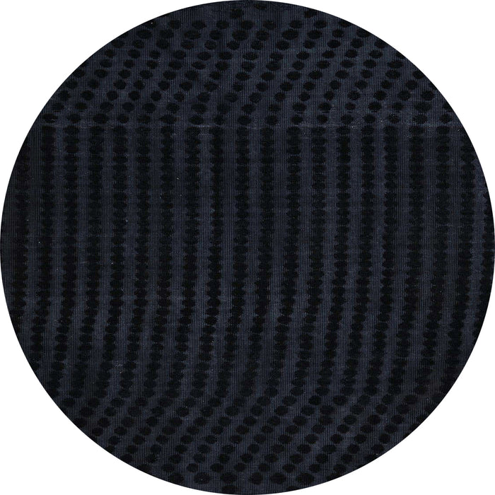 Round Abstract Dark Slate Gray Green Modern Rug, abs5089