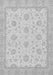 Machine Washable Oriental Gray Traditional Rug, wshabs508gry