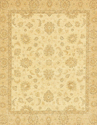 Machine Washable Abstract Mustard Yellow Rug, wshabs508